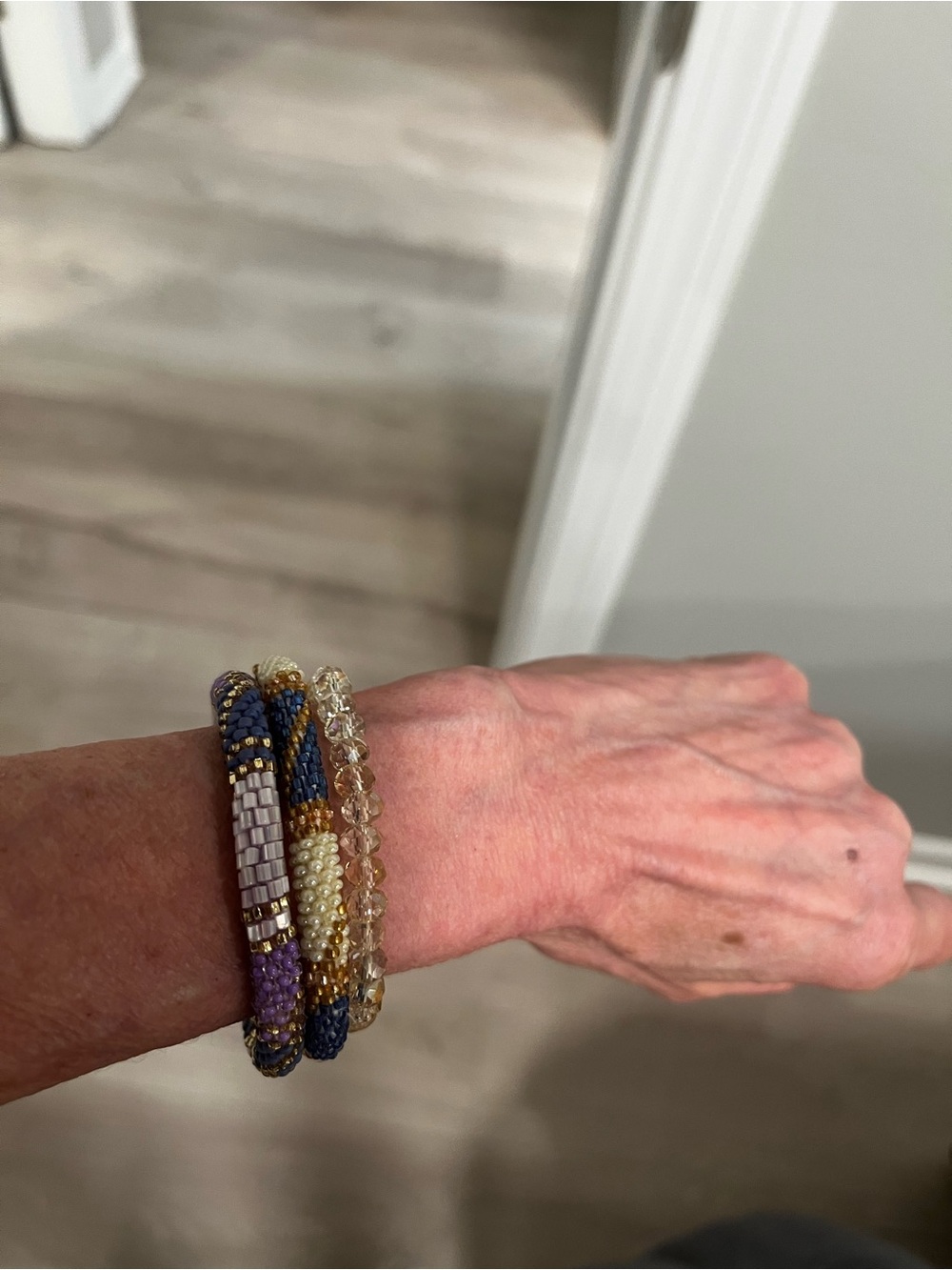 Set of 3 set bracelets . 2 Laura and Lily and a bead bracelet